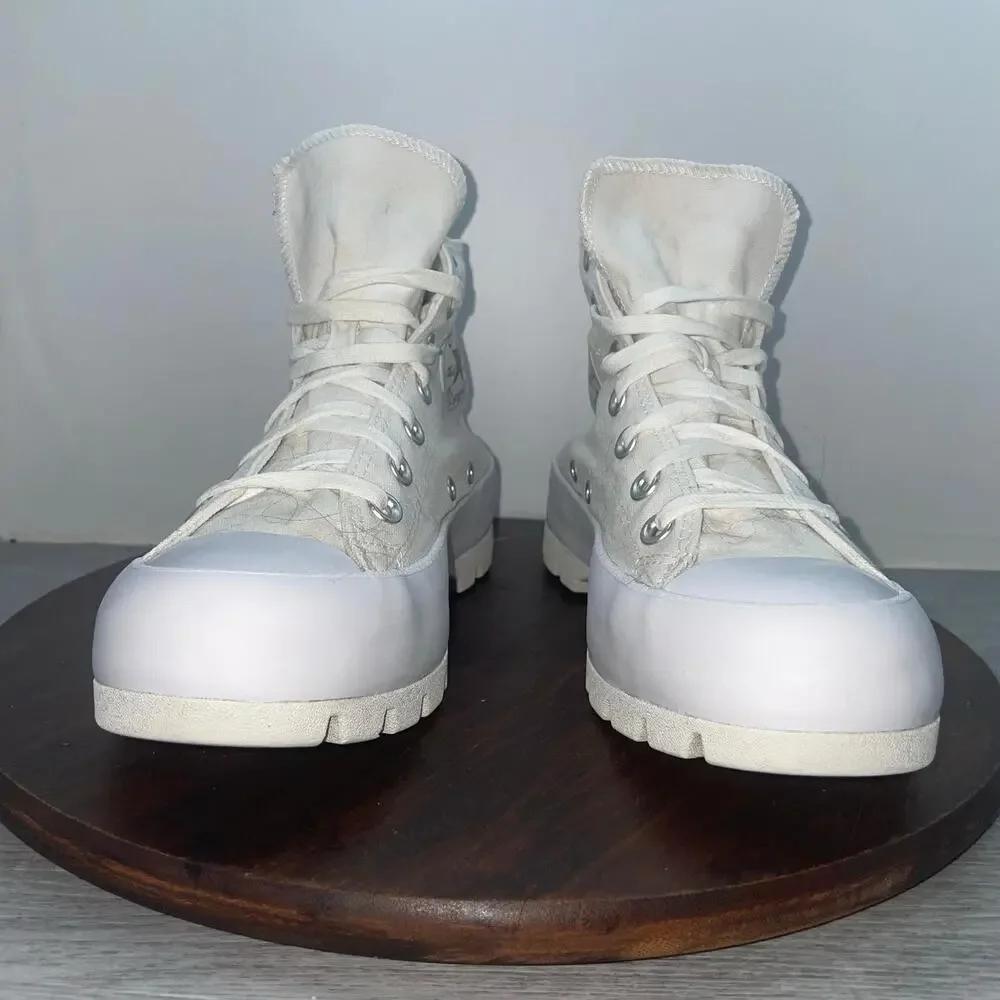 Converse CT All Star Lugged Shoes Womens 7.5 White High-Top Sneakers 565902C